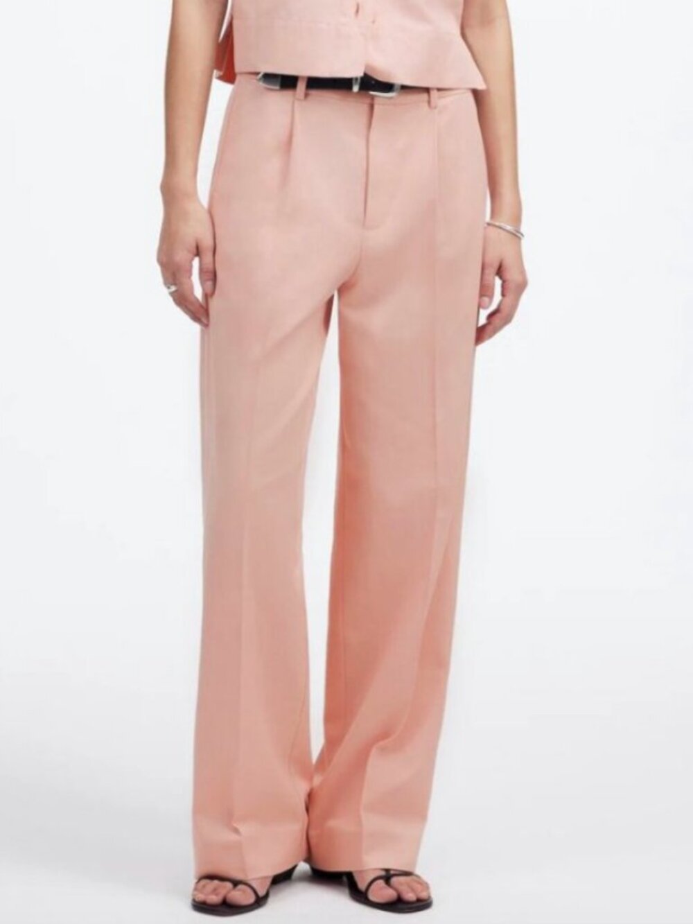 NWT! MADEWELL The Slouchy Straight Pant Pink Size 2 XS S